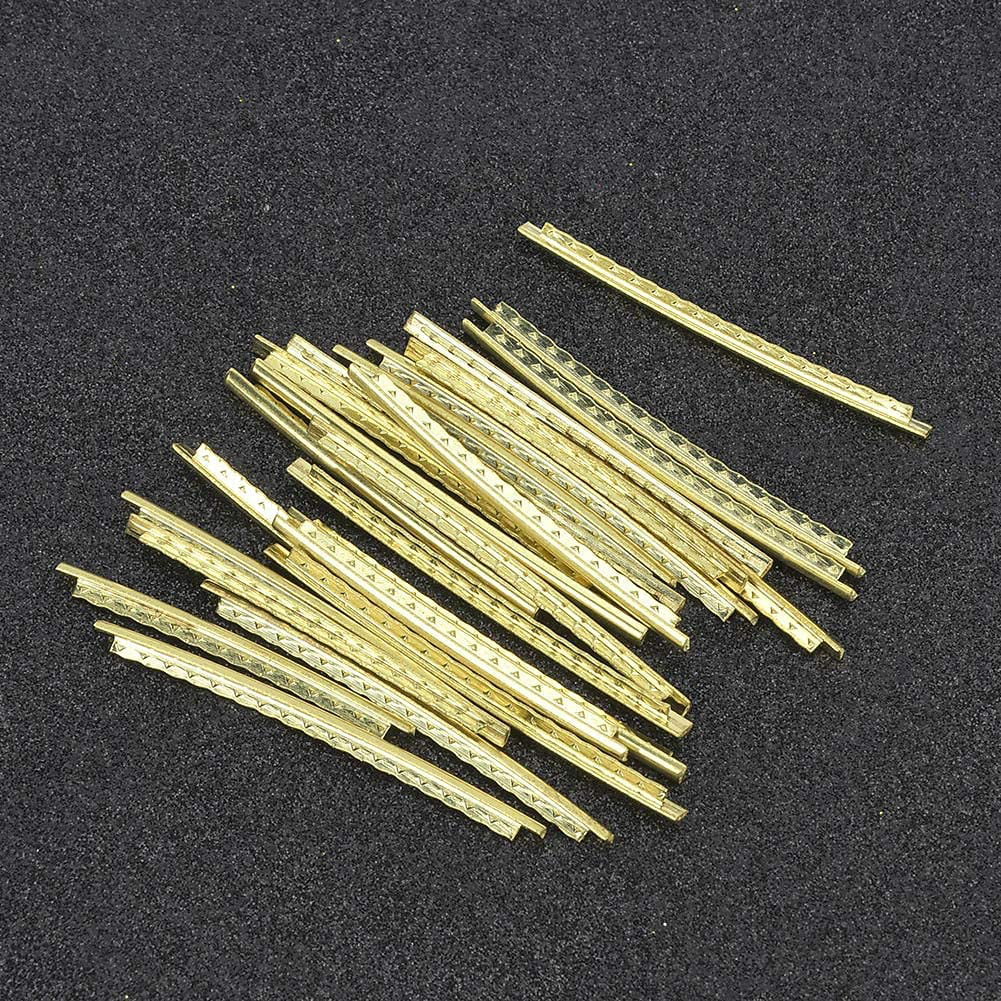 Santing Electric Guitar Fret Wire Brass Fret Wire 24pcs/Set Durable Toughness High Strength for Guitar Enthusiasts Professionals 
